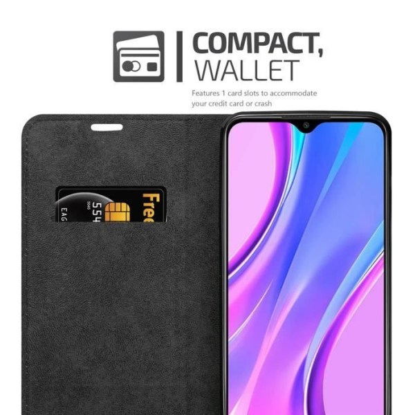 Fodral till Xiaomi RedMi 9 i KAFFEBRUN Cadorabo Cover Protection magnetisk stängning