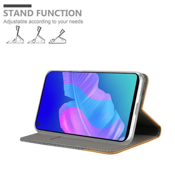 Cadorabo Fodral till Huawei NOVA 6 SE / P40 LITE / NOVA 7i i LJUSGRÅ BRUNT Skyddsfodral Magnetisk stängning LJUSGRÅ BRUN