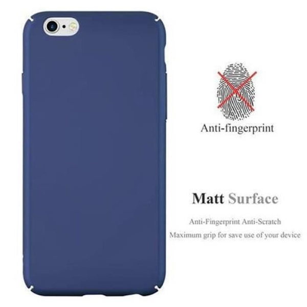 iPhone 6 PLUS fodral - iPhone 6S PLUS BLÅ METALL Cadorabo Design MATT METALL Metallisk blå