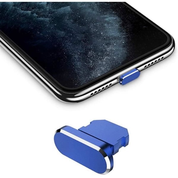 Skyddslock till Apple iPhone i Mörkblått mot damm för laddningsporten Mörkblå