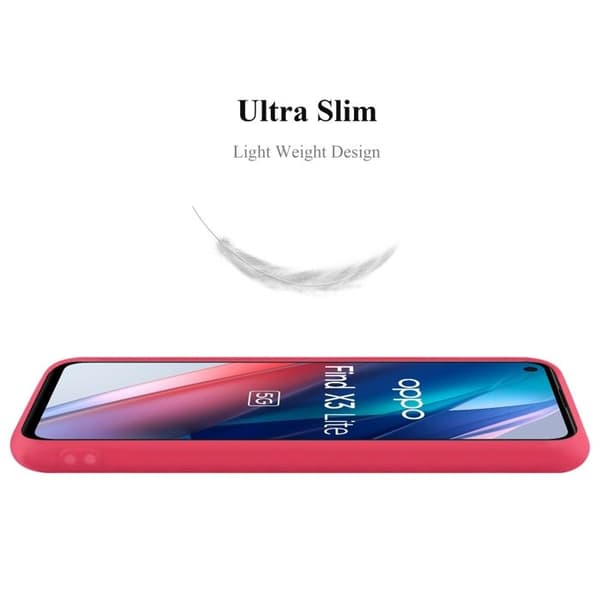 Skyddsskal för Oppo FIND X3 LITE CANDY RÖD Stötsäker Silikon Röd
