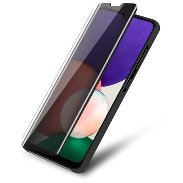 Coque - CADORABO - Samsung Galaxy A22 5G - Tourmaline Noir - Ställfunktion - Fullständigt skydd Svart
