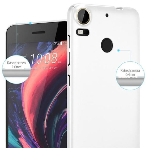 Cadorabo Fodral till HTC Desire 10 PRO i METALLISKT SILVER