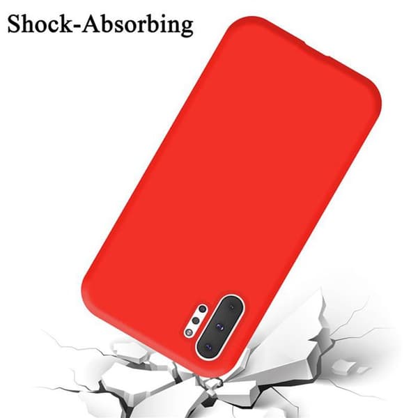 Skyddsfodral för Samsung Galaxy NOTE 10 PLUS Stötabsorberande i LIQUID RED Röd