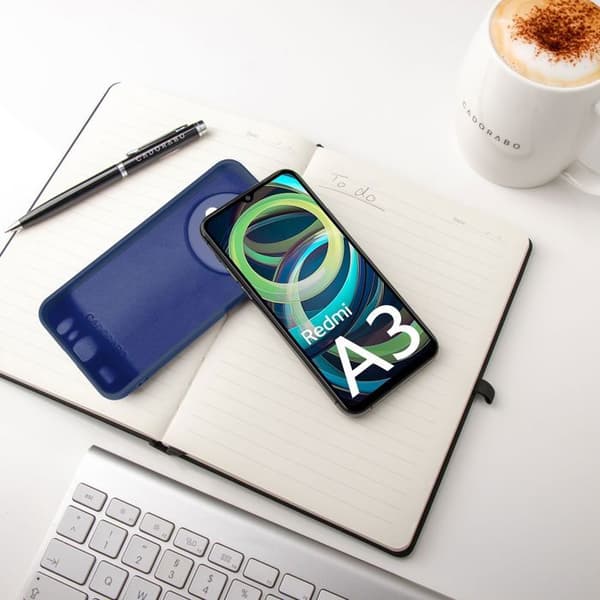 Skyddsskal för Xiaomi RedMi A3 / A3X Stötabsorberande i LIQUID BLUE Blå