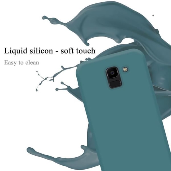 Coque - CADORABO - Samsung Galaxy J6 2018 - Silikon TPU - Ljusgrön - Stötabsorberande skydd Ljusgrön