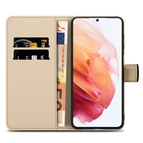 Coque - CADORABO - Samsung Galaxy S21 PLUS - Krana & Blommor - Magnetisk stängning - Ställfunktion