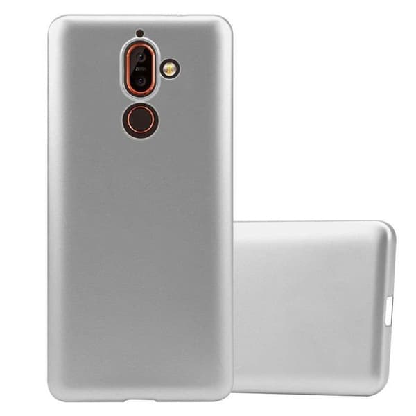 Skyddsskal för Nokia 7 PLUS Skyddsskal i MATTSILVER Metallic Design Grå