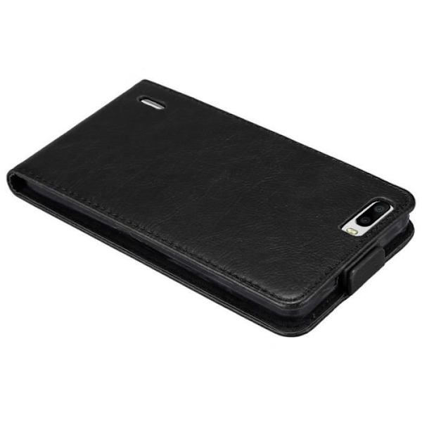 Coque - CADORABO - Honor 6 PLUS - Syntetiskt läder - Magnetisk stängning - Fullständigt skydd Svart