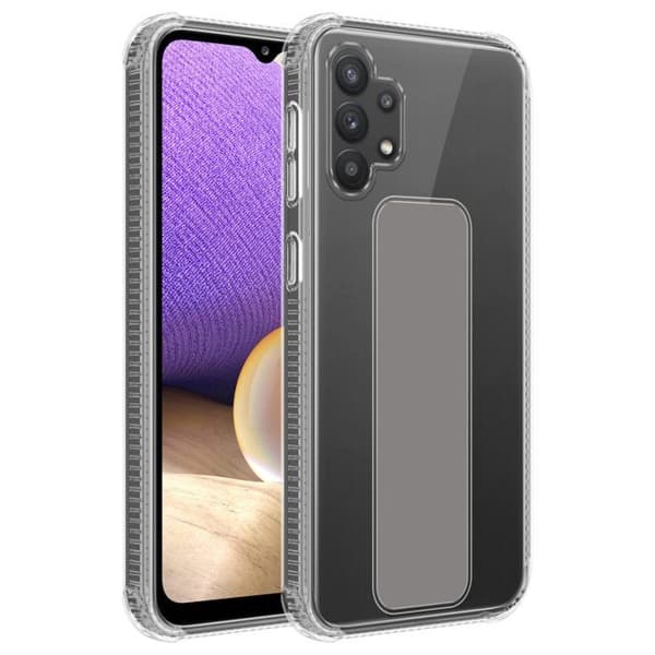 Skydd för Samsung Galaxy A32 5G GRÅ med stöd och ställfunktion Grå