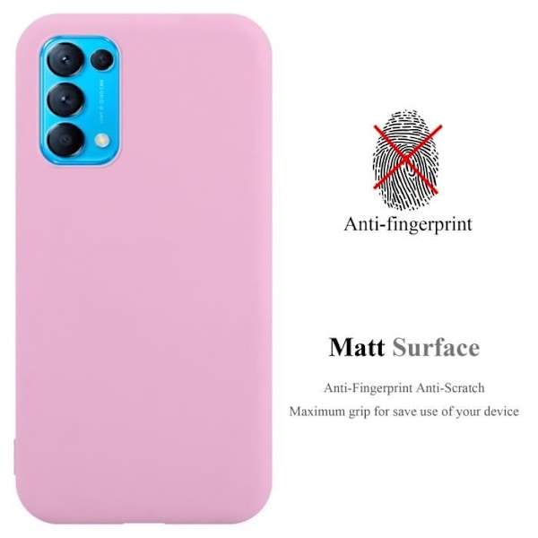 Coque - CADORABO - Oppo FIND X3 LITE - Silikon TPU - Candy Rose Vif - Stötbeständighet Candy Hot Pink
