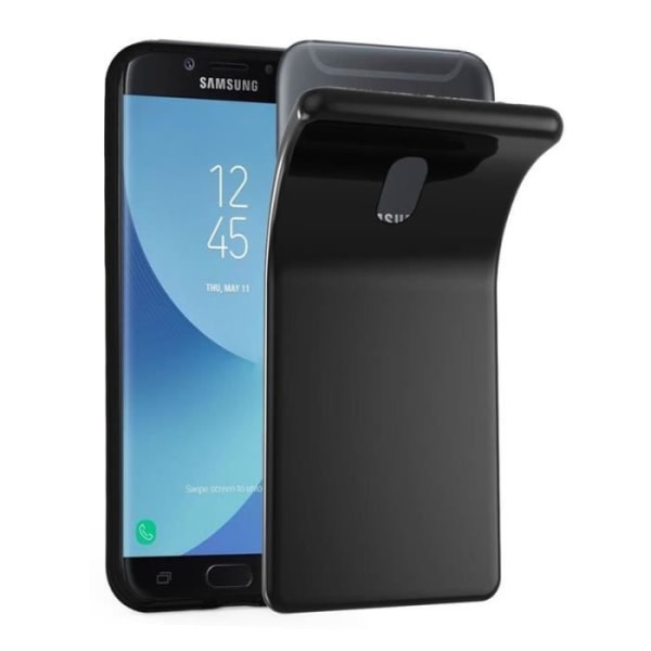 Cadorabo fodral för Samsung Galaxy J7 2018 - i svart - Mjukt TPU silikonskyddsfodral med anti-chock