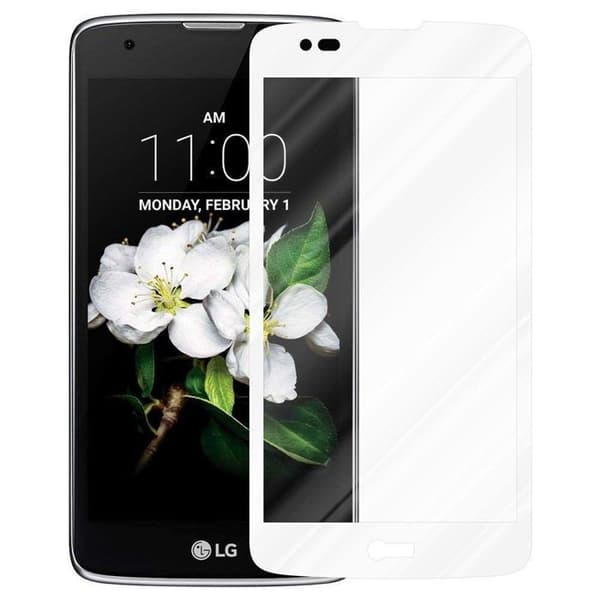 Helt härdat skärmskydd för LG K7 2016 Vit