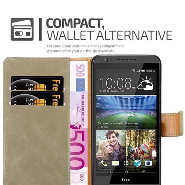 Skyddsfodral för HTC Desire 820 i MARRONE CAPPUCINO brun