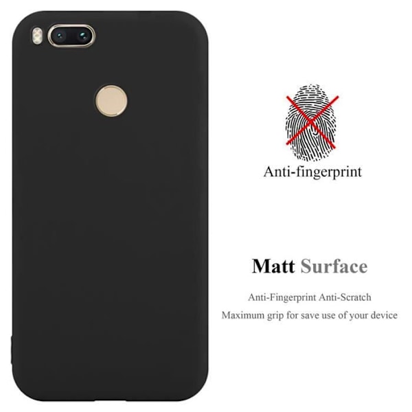 Coque - CADORABO - Mi A1 / Mi 5X - Silikon TPU - Stötskydd - Attraktiv design Svart