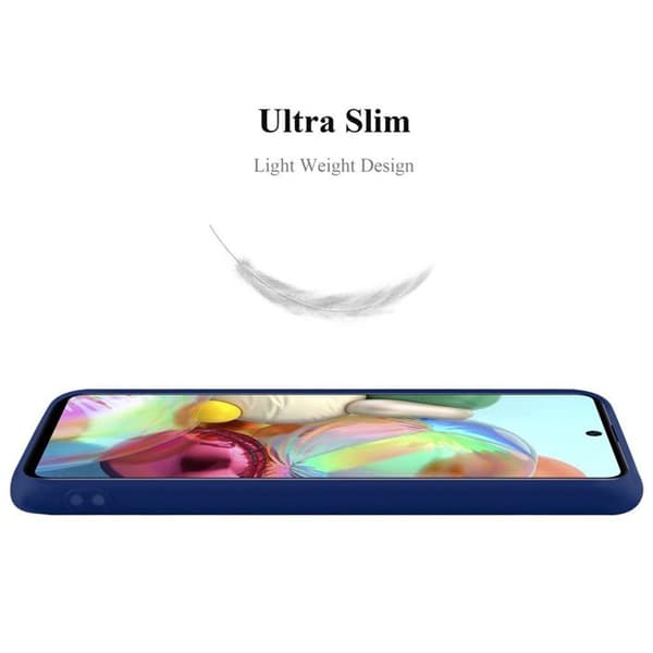 Skyddsfodral för Samsung Galaxy A71 5G CANDY MÖRKBLEU Stötskydd Silikon Blå