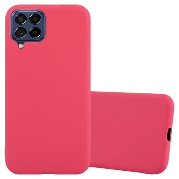 Skyddsskal för Samsung Galaxy M53 5G CANDY RÖD Stötsäker Silikon Röd