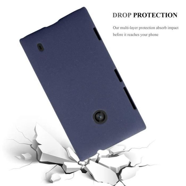 Coque - CADORABO - Nokia Lumia 520 - Hård Skydd - Matt Design - Blå Färg Blå