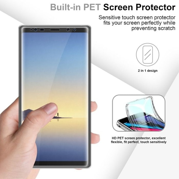 Transparent skydd för Samsung Galaxy NOTE 8 Vit
