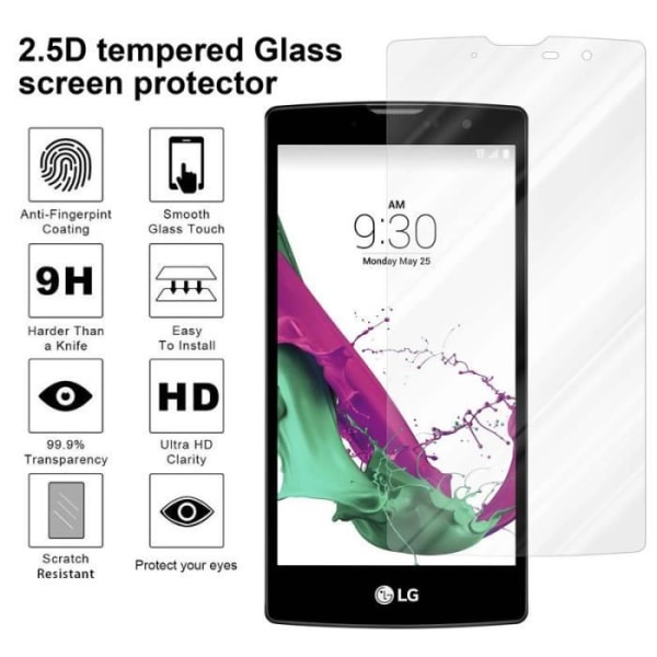Cadorabo härdat glas LG G4c - G4 MINI - MAGNA Skärmskyddsfilm Härdat skärmskydd TRANSPARENT Transparent