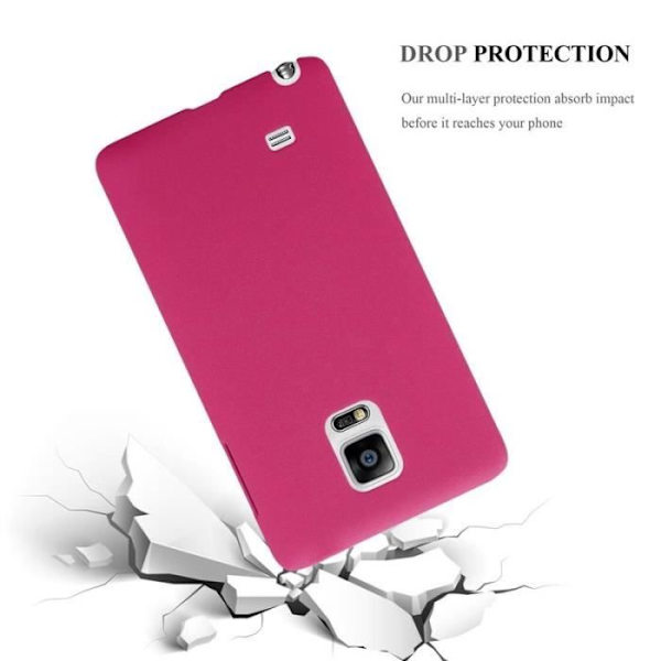 Coque - CADORABO - Samsung Galaxy NOTE EDGE - Hårdt beskyttelse - Mat design - Farve Rosa Rosa