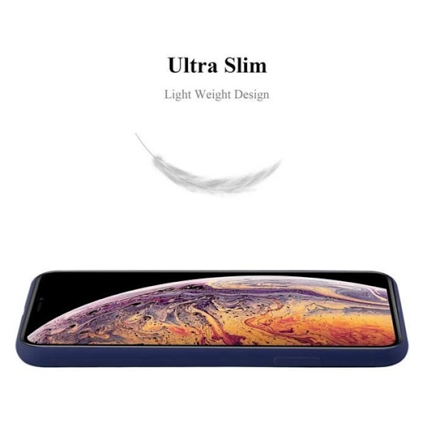 Cadorabo Fodral till Apple iPhone XS MAX i CANDY DRK BLUE