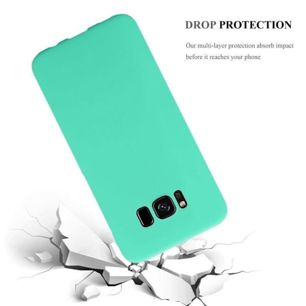 Coque - CADORABO - Samsung Galaxy S8 - Hård Skydd - Matt Design - Grön Färg Grön