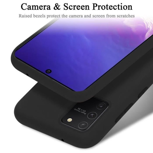 Cadorabo skal för Samsung Galaxy A91/S10 Lite/M80S - i Svart - Flexibel TPU-silikon Svart
