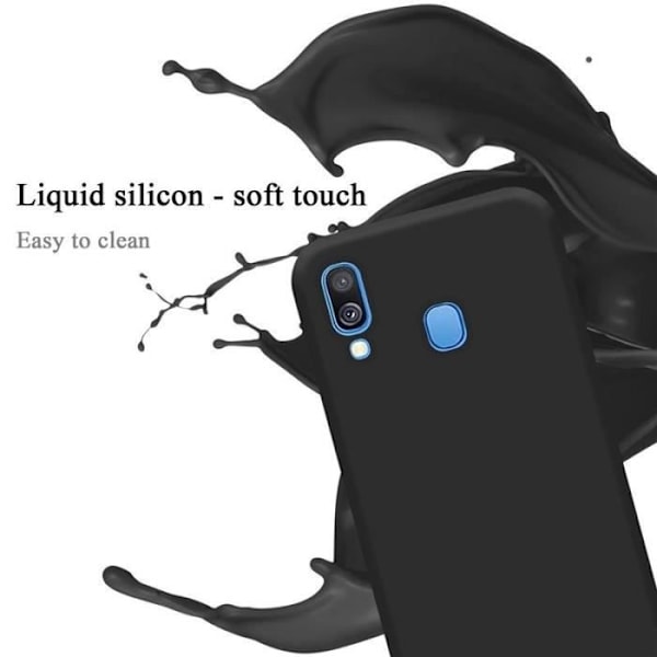Cadorabo skal för Samsung Galaxy A40 - i Svart - Flexibel TPU-silikon Svart