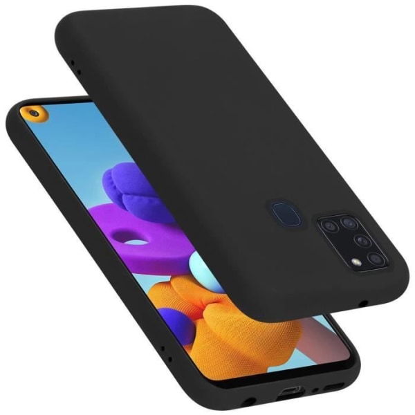 Fodral - CADORABO - Samsung Galaxy A21s - TPU Silikon - Stötskydd - Tunn och lätt design Svart