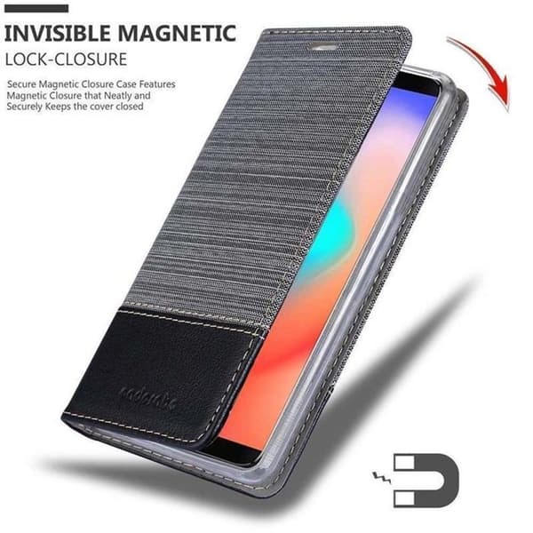 Skyddsfodral för Cubot J3 PRO i GRÅSVART Etui Case Skydd