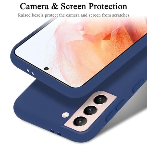 Skyddande stötsäker skal för Samsung Galaxy S22 i LIQUID BLUE Blå