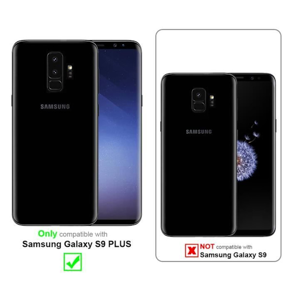 Fodral för Samsung Galaxy S9 PLUS - CADORABO - Ekbrun - Silikon TPU - Mjuk skydd - Estetisk design Brun ek