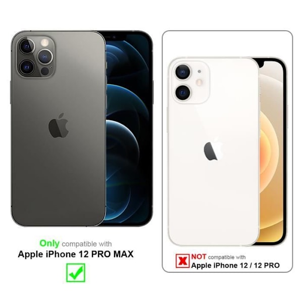 Coque - CADORABO - iPhone 12 PRO MAX - Marmor Vit Grå - Skydd Silicone TPU - Trendig Design Vit grå