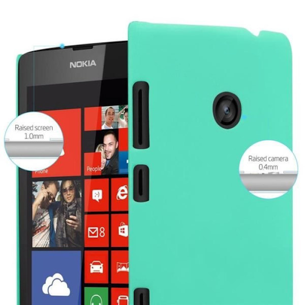 Coque - CADORABO - Nokia Lumia 520 - Hård Skydd - Matt Design - Grön Färg Grön