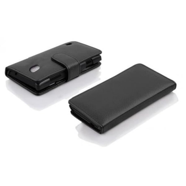 Coque - Cadorabo - Huawei ASCEND G700 - Hölster i konstläder - Magnetisk stängning - Heltäckande skydd Kolsvart