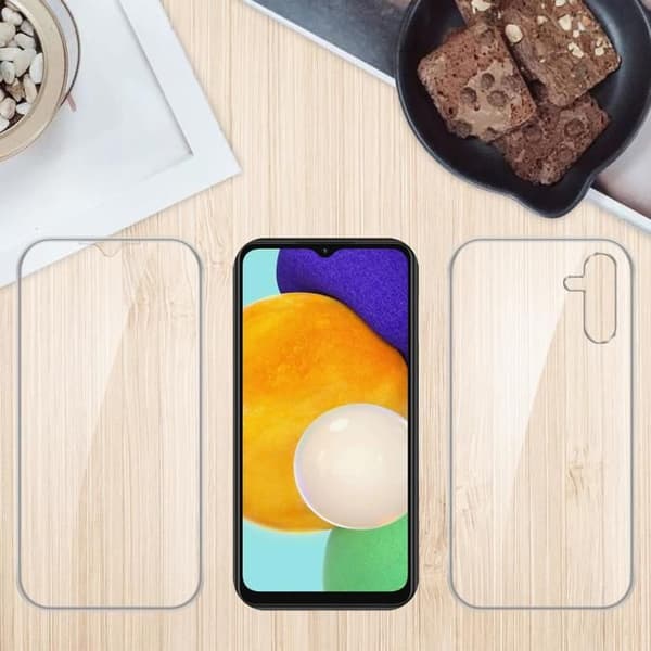 Transparent skydd för Samsung Galaxy A13 5G, helskydd Vit