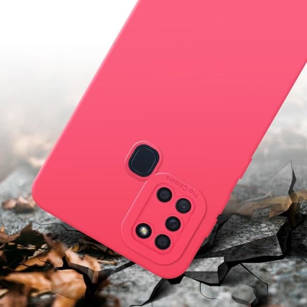 Skyddsfodral för Samsung Galaxy A21s i FLUID RÖD Stötsäker Röd