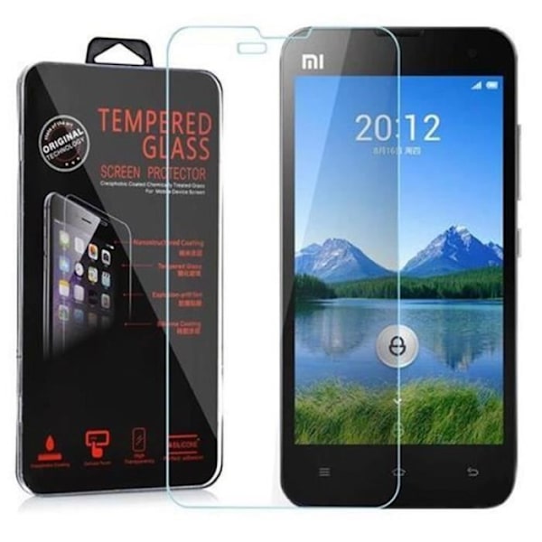 Cadorabo härdat glas XIAOMI 2S skärmskyddsfilm härdat skydd för display TRANSPARENT Transparent