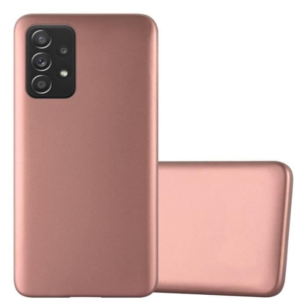 Fodral för Samsung Galaxy A52 (4G / 5G) / A52s Fodral i METALLIC ROSE GOLD Etui Fodral Skydd Silikon TPU Fodral matt