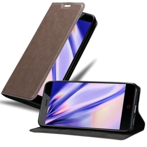 Cadorabo Fodral till ZTE Nubia Z11 MINI S i KAFFEBRUNT