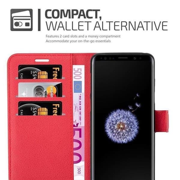 Fodral för Samsung Galaxy S9 PLUS i KIRSCHRÖD Röd