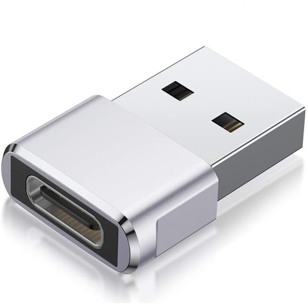 USB-adapter i SILVER - USB C till USB-adapter