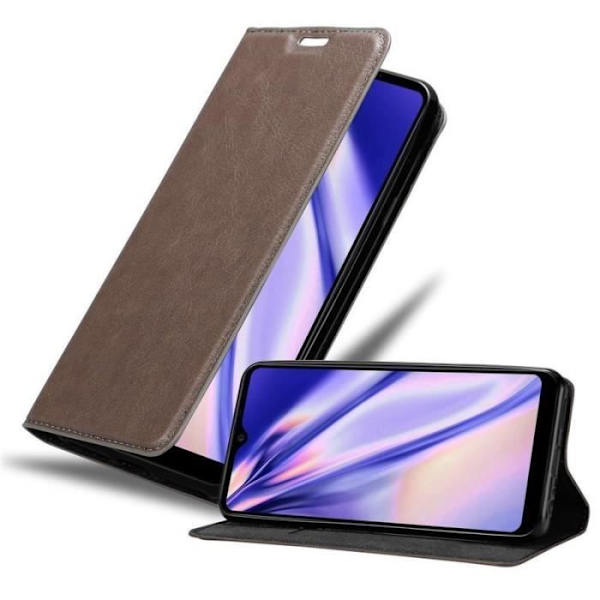 Fodral till LG K50s - CADORABO - Brun - Läderimitation - Magnetisk stängning - Ultratunn kastanj