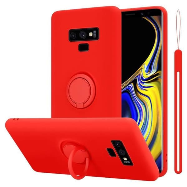 Skyddsfodral för Samsung Galaxy NOTE 9 i LIQUID RED Stötabsorberande skydd Röd
