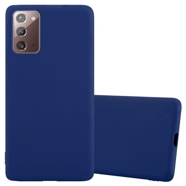 Skyddsfodral för Samsung Galaxy NOTE 20 CANDY MÖRKBLEU Stötsäker Silikon Blå