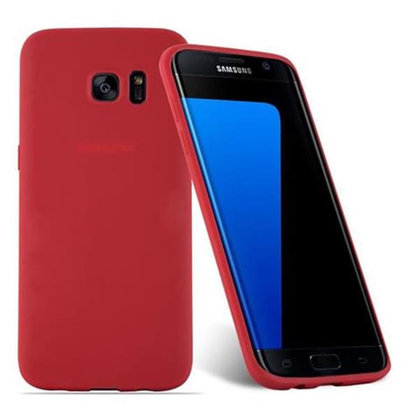 Skyddsskal för Samsung Galaxy S7 EDGE CANDY RÖD Stötsäker Silikon Röd