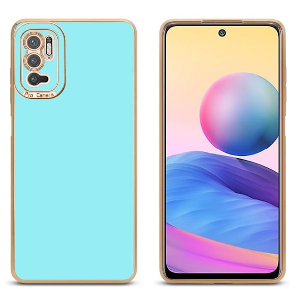 Coque för Xiaomi RedMi NOTE 10 5G / POCO M3 PRO 5G Fodral i Glansigt Turkos - Guld Rosa Etui Case Cover Silicone TPU och skydd Grön