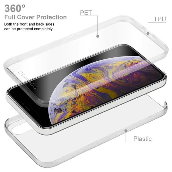 Transparent skydd för iPhone XS MAX Vit