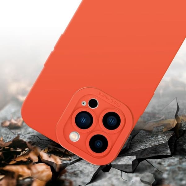 Skyddsfodral för iPhone 14 PRO MAX i FLUID ORANGE Stötsäker Apelsin